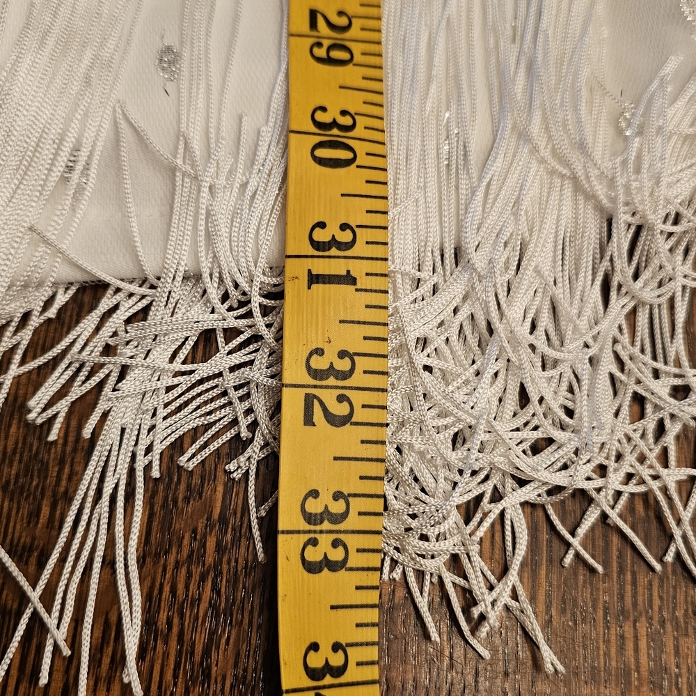Cuase White Fringe Flapper Dress - Picture 13 of 13
